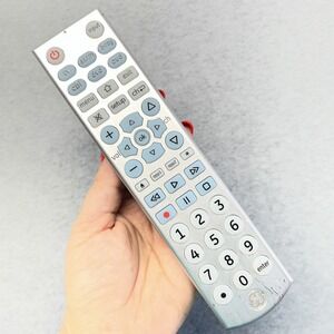 GE Remote Control Silver TV Cable Blu Ray DVD‎ AUD